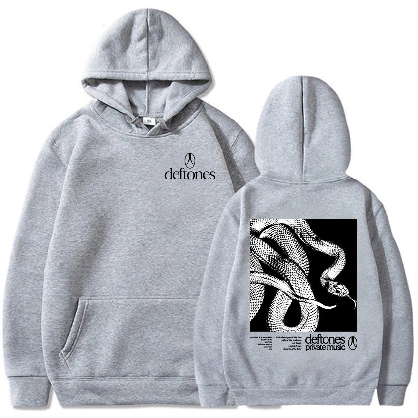 Deftones Private Music Hettegensere 2025 Album Grafisk Trykk Sweatshirts Høst Fleece Langermet Herreklær Unisex