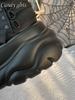 Damen Schwarze Plateau Stiefeletten Chunky Sohle Schnallriemen Reißverschluss Seite Gothic Punk Stil Bequeme Damen Sneaker