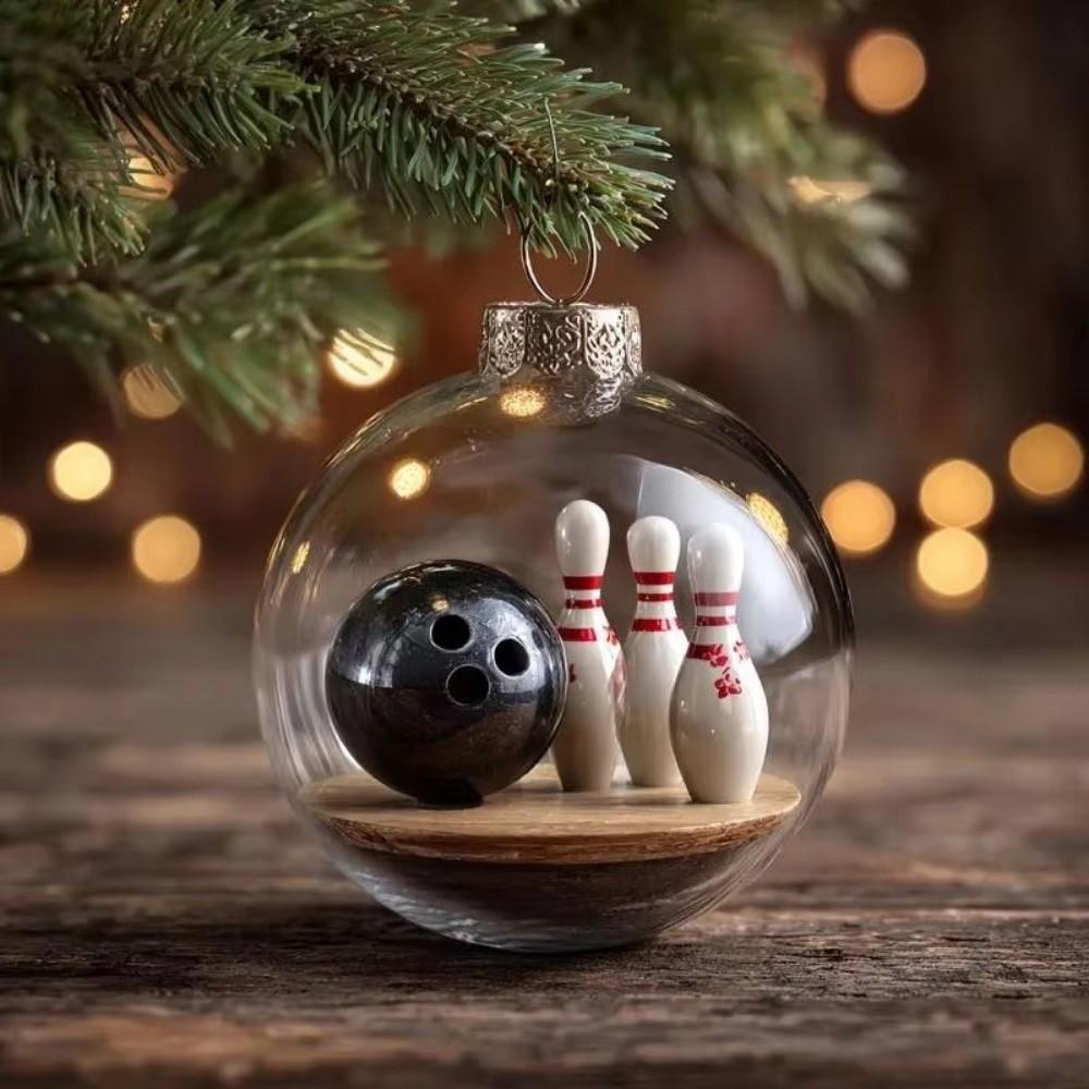 8cm Crystle Ball Pendant Hanging Transparent Christmas Ball Pendant Lightweight Plastic Sports Festival Ornament