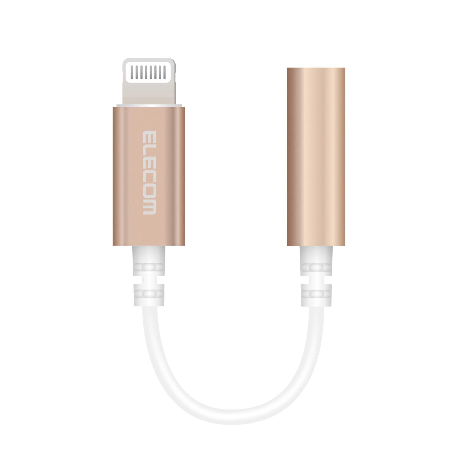 

ELECOM Адаптер Lightning на 4-контактный разъем для наушников, сертифицирован Apple, золотой, MPA-XL35DS01GD