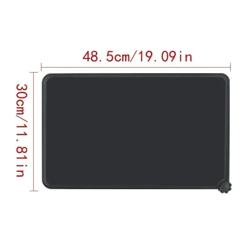 1pcs Silicone Waterproof Pet Mat For Dog Cat Pet Food Pad Pet Bowl Drinking Mat Dog Feeding Placemat Portable Outdoor Feeding