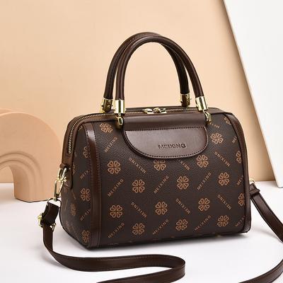 Bag Women's 2025 New Versatile Fashion Large Capacity Boston Premium Handbag One Shoulder Crossbody Bag Women's Bag