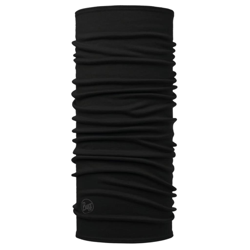 Buff Merino Midweight Tube Scarf, Unisex black Neck warmer