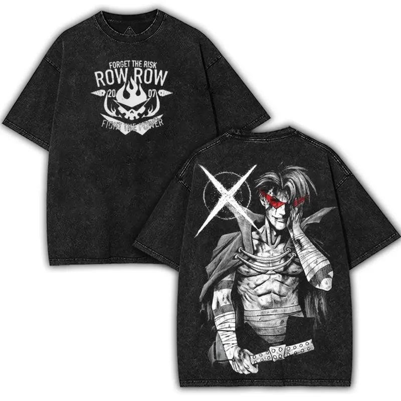 

Anime Tengen Toppa Gurren Lagann KaminaGraphic T Shirt Men Short Sleeve Clothing Cotton Tshirt Retro Washed Tee Harajuku T-shirt XXL чёрный