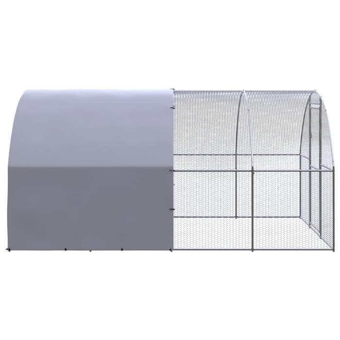 Exclusive House - Outdoor Chicken Coop 3x4x2 M Galvanized Steel
