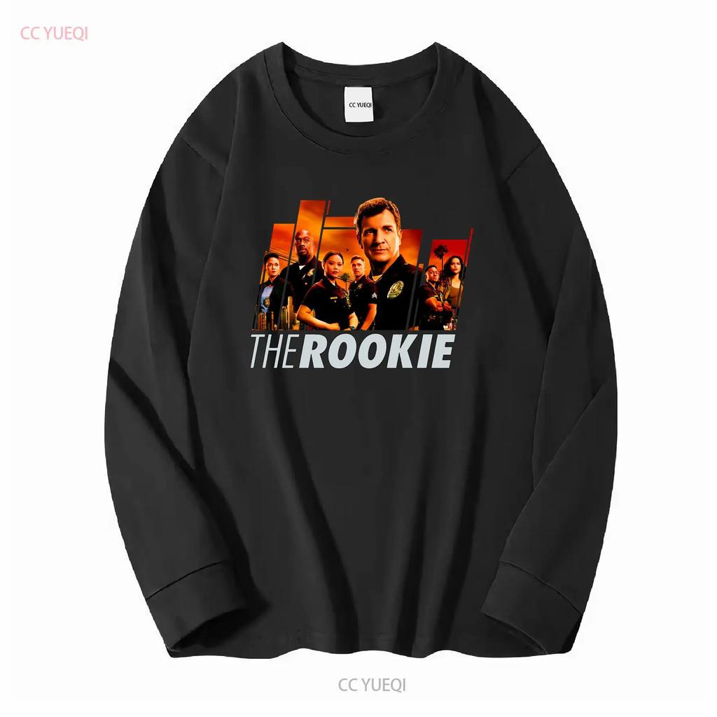 The Rookie Fanart Poster Klassisches T-Shirt lang- oder kurzärmlig Vintage Gewaschen Weich Mode Lässig Unisex Oberteil für den Alltag