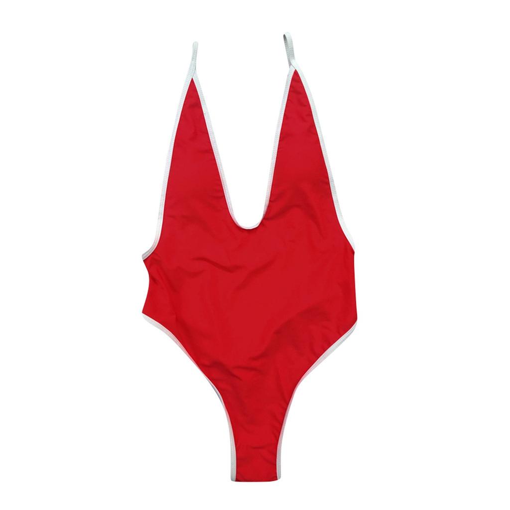 Dámské sexy jednobarevné ladící tlustý proužek s překříženým páskem s vysokým pasem bikiny sexy plavky