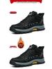 High-Top Anti-Smash, Anti-Puncture Work Safety Shoes with Non-Slip Rubber Sole