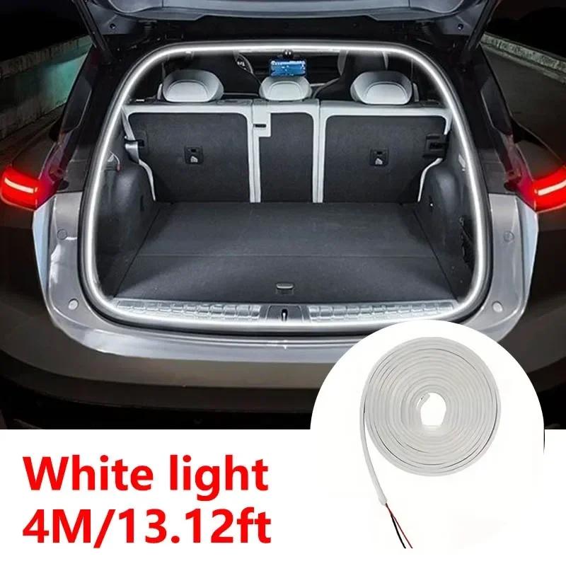 Flexible Silicone LED Light Strip SUV Trunk Soft Rubber Ambient Lighting Waterproof Concealed Installation for Vehicle Decor