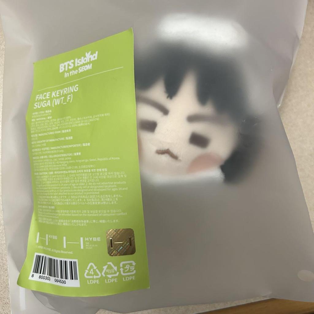 [USED] BTS Festa 2025 Face Keyring Mascot Korea Suga