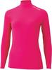 High Neck Long Sleeve Shirt STBF1518 Bright Pink Women's (122)