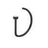 10pcs G23 Titanium Piercing Nose Ring D-shaped Medical 18G 20G Tragus Helix Stud Hoop Septum Earring Body Jewelry