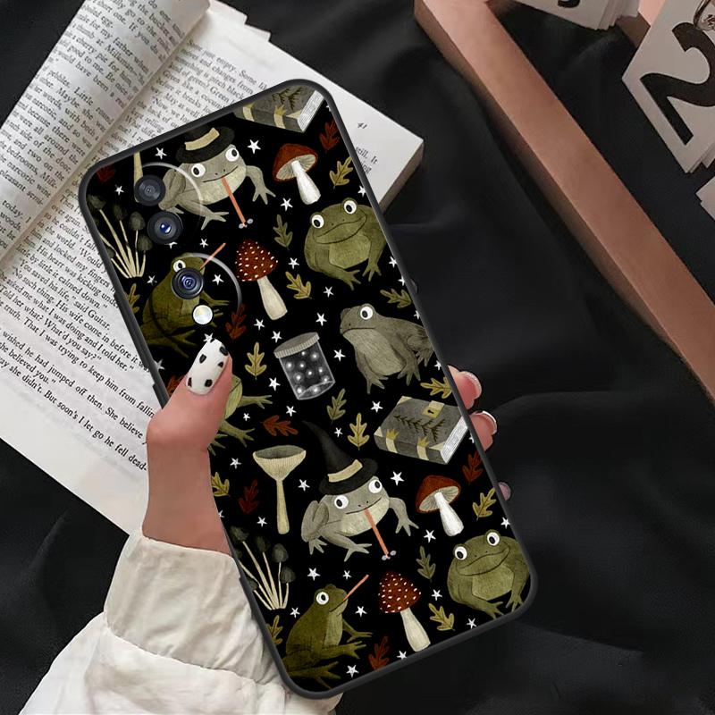 Witch Frog For Honor Magic 5 6 7 8 Pro Case For Honor 200 400 70 90 Lite X8c X8b X9a X9b X9c X9d Win RT