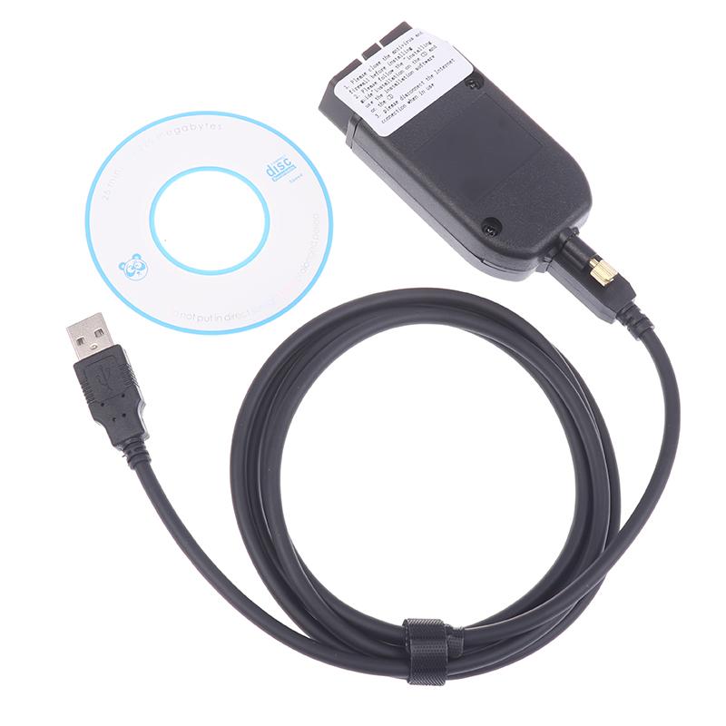 Hex V2 Cable Vcds Interface 24.7 Atmega162 5054 Usb Interface For Multi-Brand Cars Detector Supports English