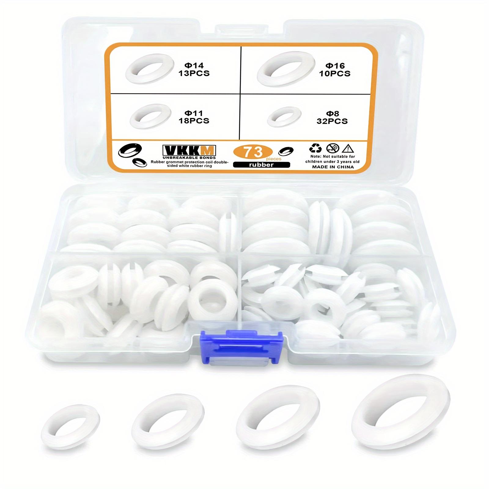 

73 шт. мягкое резиновое защитное кольцо с защелкивающимся уплотнительным кольцом, подходит для проводов, труб, защитного рукава изоляции