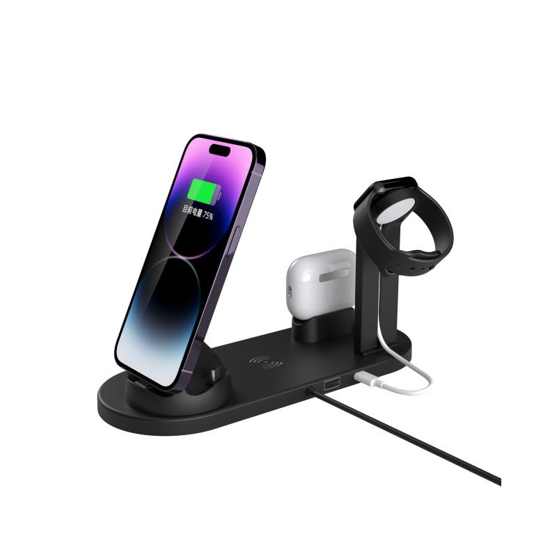 15W 4-in-1 Wireless Charging Dock for Phones, Watches, and Earphones