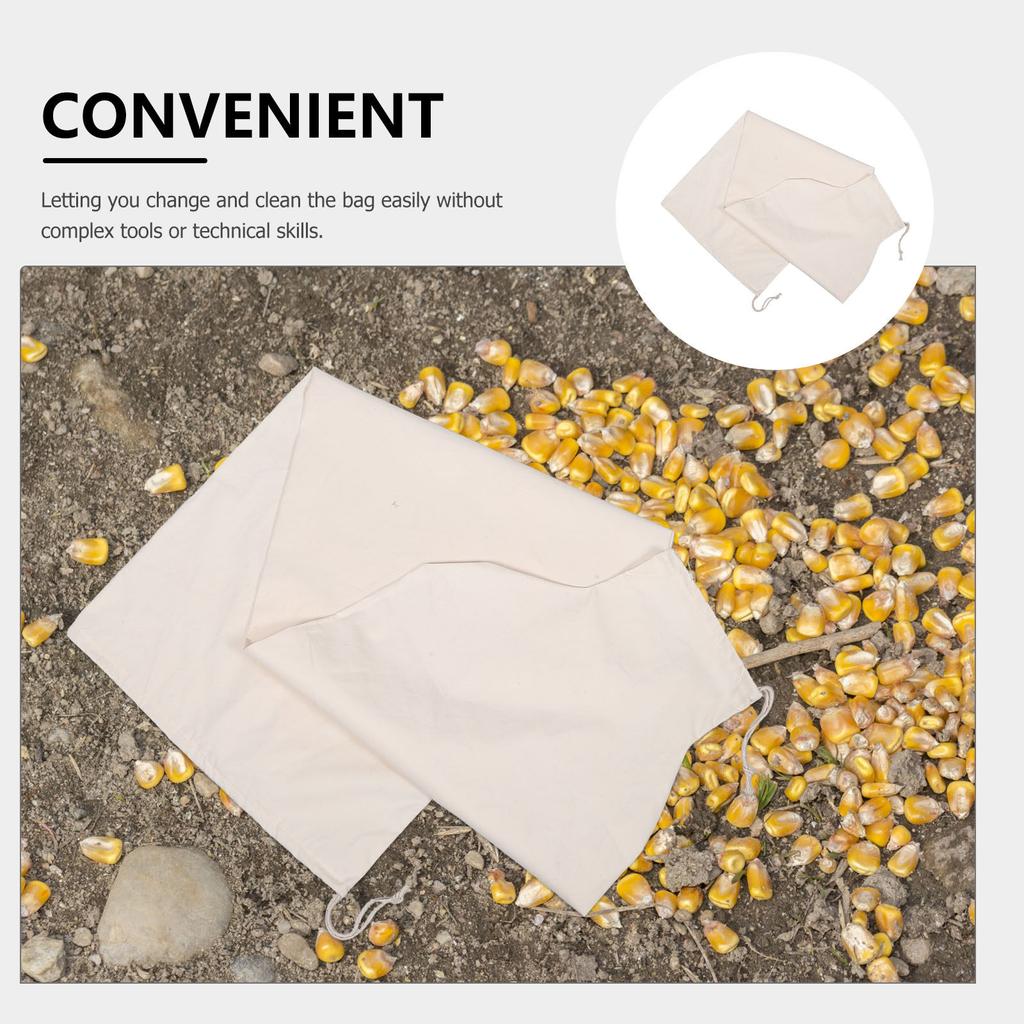 1.5m Drawstring Flour Mill Bag for Electric Grain Mills Rice Grinders Dust Collector Filter Bag Washable Reusable Large Capacity