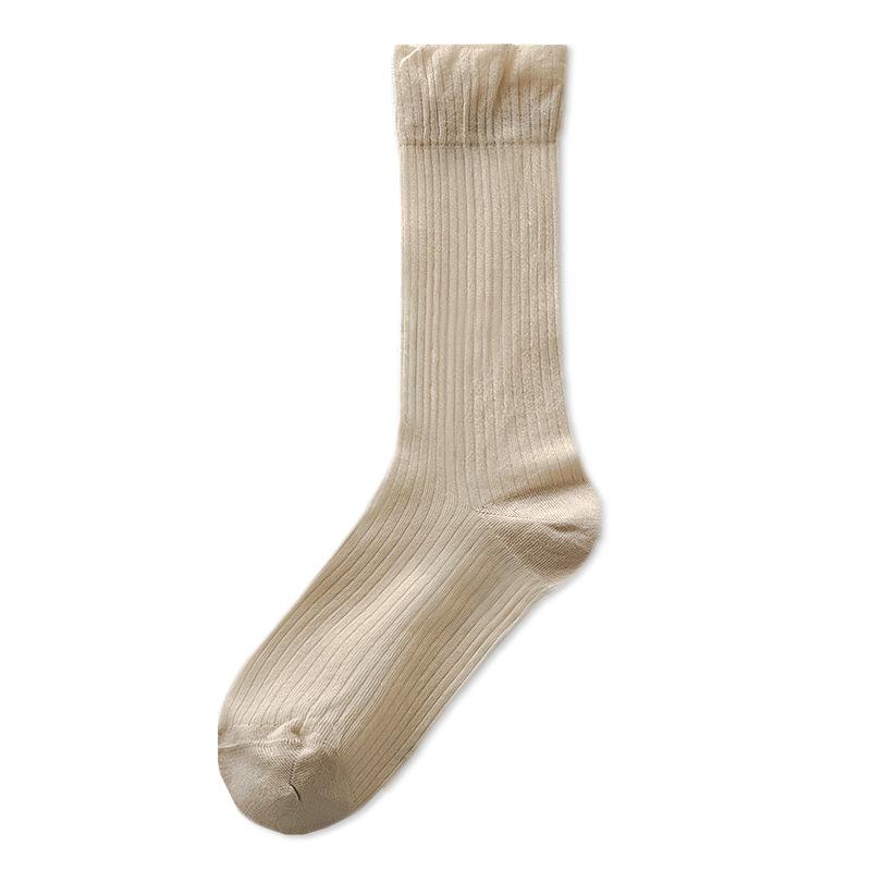 

Летние тонкие ледяные носки для женщин, бесшовные, из кристального шелка, дышащие, длинные, из стеклянного шелка, ультратонкие махровые носки 1 pair хаки