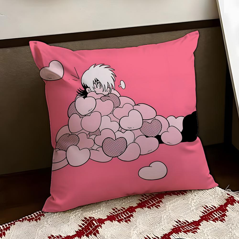 

Anime BBlack Jack Cushion Cover Reversible Soft Durable Pillow Cover Home Car MultiScene Use for Daily Comfort 30X30cm