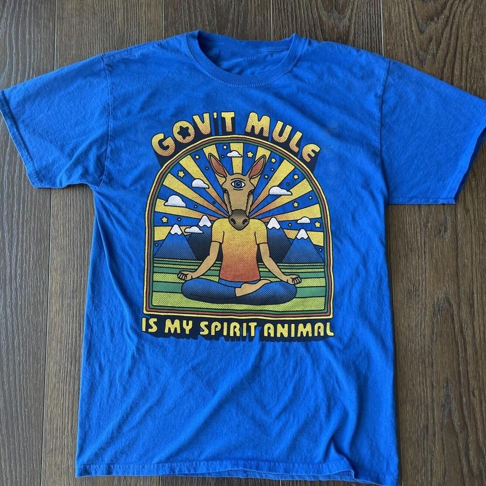 GOV T MULE Band In Concert Tour Gift For Fan S to 5XL Blue T-shirt Unisex T-Shirt L