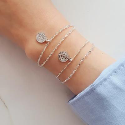 Women's 925 Silver Eliza Andos Layered Bracelet