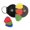 Guitar Pick Holder Case PU Simple Portable Multifunctional Guitar Pick Bag Keychain Gifts