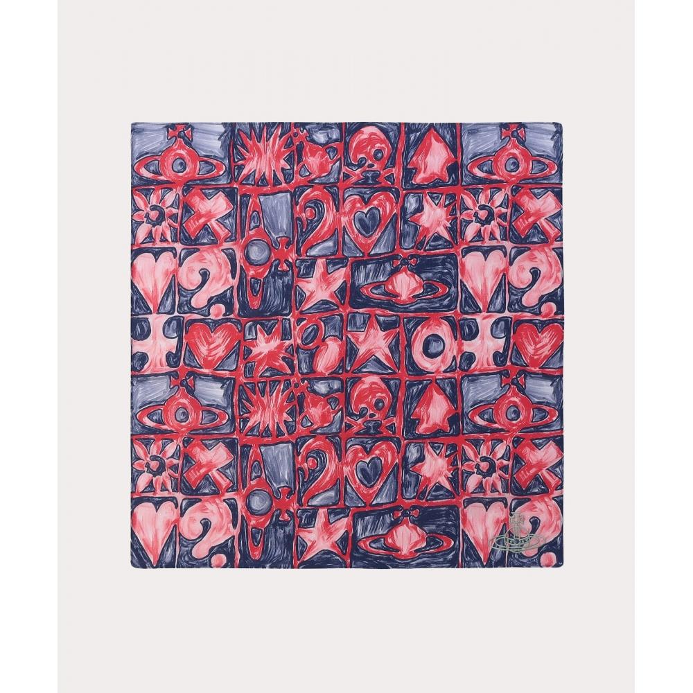 

Платок Vivienne Westwood Japan ORBS AND SHAPES 34601222 темно-синий
