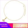 Ol Copper Inlaid With Zirconium Skirt Pendant Necklace Women'S High-End Fan-Shaped Collarbone Chain Vl522