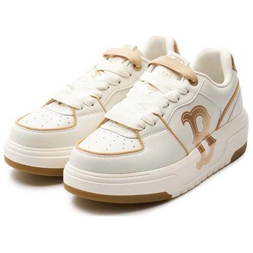 New MLB Chunky Liner Cushioning And Breathable Low top Skateboard Shoes Unisex Gold 3ASXCLB3N-43GOS