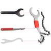 3-in-1 Multifunctional Bicycle Repair Tool Bike Chain Wrench Spanner Bottom Bracket Flywheel Tail Hook Remover
