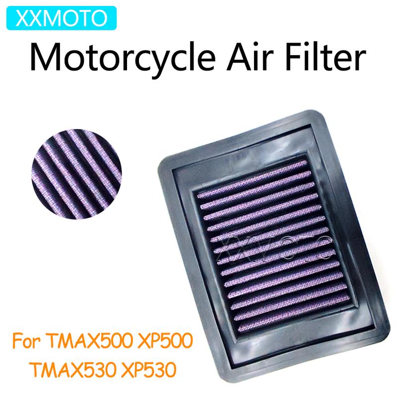 For YAMAHA T-MAX500 TMAX500 TMAX 500 XP500 T-MAX530 TMAX530 TMAX 530 XP530 XP 500 530 Motorcycle Air Filter Intake Cleaner