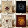 H-HarryS P-PotterS Blanket Printed Flannel Soft Warm Cozy Season Nap Bed Sofa Travel Camping Gift Adults Kids