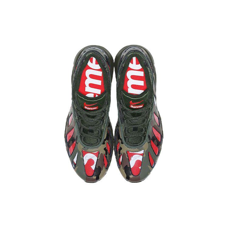 Sneakers Uomo Supreme x Nike Air Max 96 Camo Verde Dark-Army Rosso Speed CV7652-300