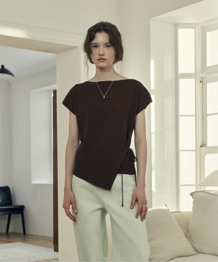 JUCYJUDY Layered Wrap Knit Pullover J1Kt321B