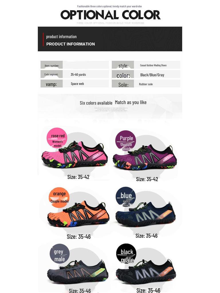 2025 Summer Water Sports Shoes: Unisex Barefoot Beach & Hiking Footwear