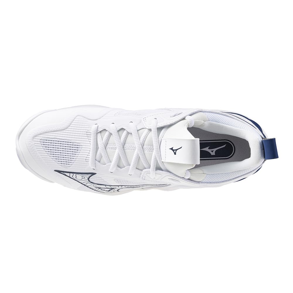 Volleyball Shoes Wave Momentum 3 White X Navy Cm [Mizuno] 30.5 2.5E