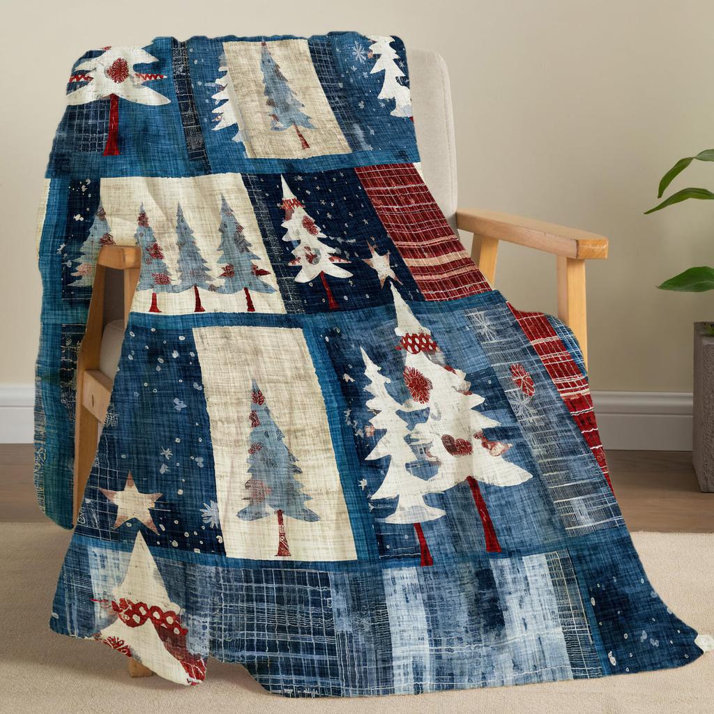 Christmas Creative Throw Blanket Flannel Print Blanket Super Soft Cozy Sofa Nap Blanket Home Blanket Perfect Home Gift For Her