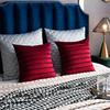 A Pair Luxury Velvet Applique Cushion Covers Home Decor Striped Throw Pillow Cases 45x45cm/30x50cm