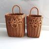 Space Saving Imitation Rattan Storage Basket Decorative Vegetable Fruit Storage Basket  for Kitchen