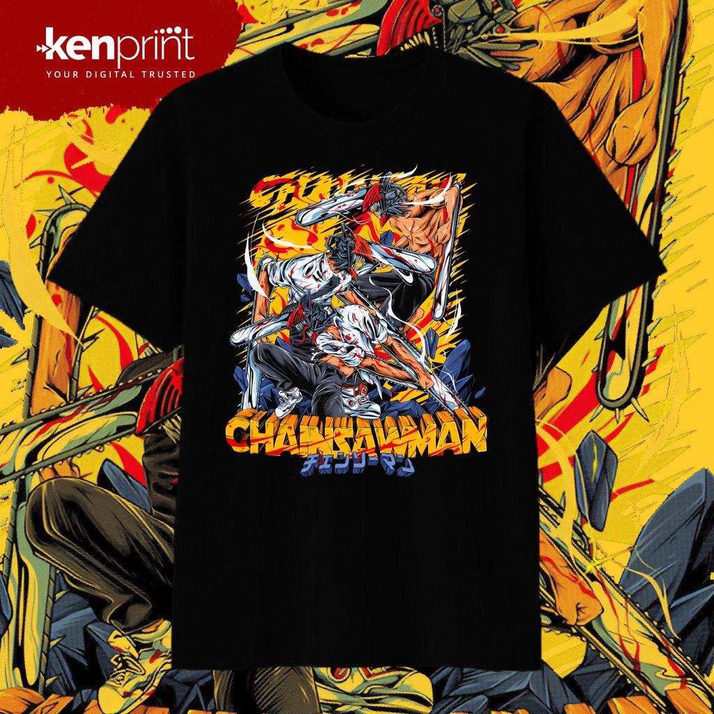 

Anime Chainsaw Unisex Denji Cartoon Cotton Tshirt Summer Unisexs and Womens Fashion Casual Short Sleeved Tshirt Streetwear Unisex 4XL