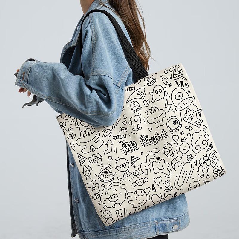 Fumaide MR Right Холщовая сумка-тоут через плечо (2-Pack)