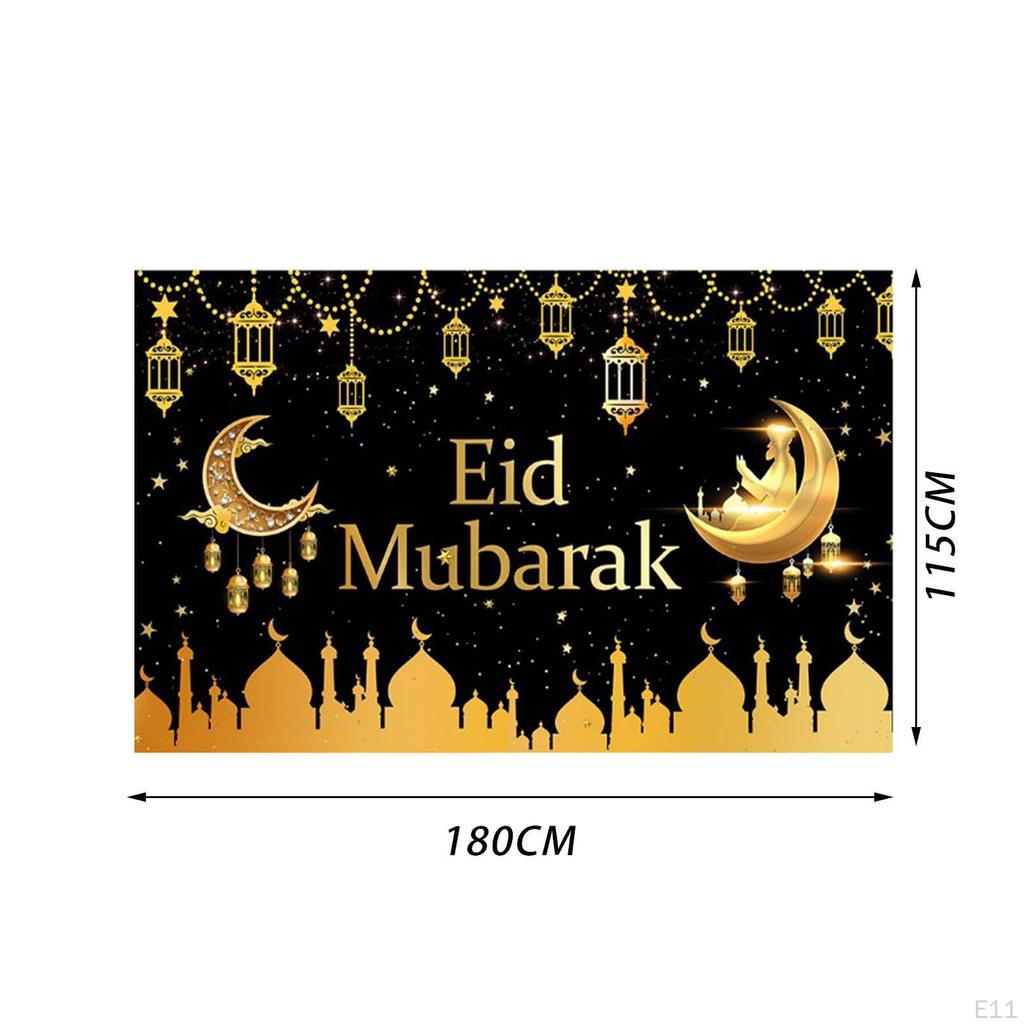 Eid Mubarak Background Ramadan Kareem Backdrop Durable Photo Booth Party Supplies for