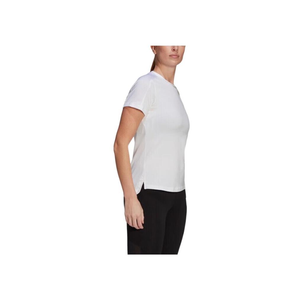 Adidas Sportswear Breathable Round Neck Fashion Short Sleeve T-Shirt Women T-Shirts White GN8333