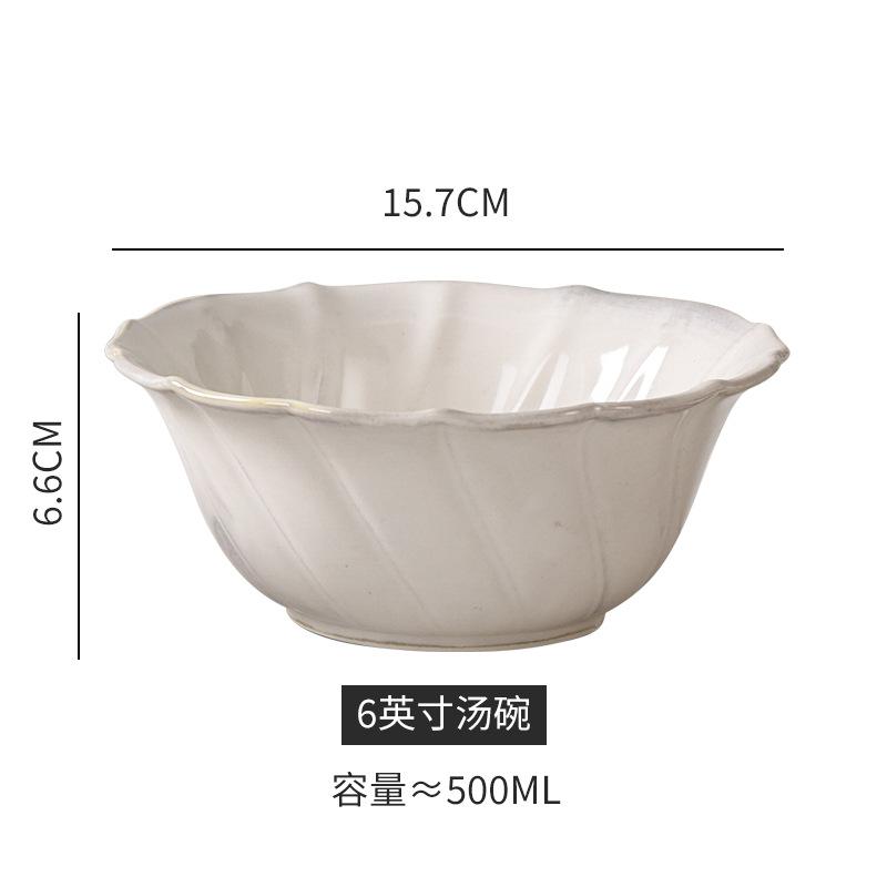 New Japanese Ceramic Tableware Household Nordic Style Kitchen Utensils Dish Plate Set Combination
