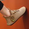YRZL Men's Shoe Light Loafers Breathable Soft Comfortable Brown Walking Outdoor Casual Shoes Men 2024 Summer Lace Up Loafer Shoe