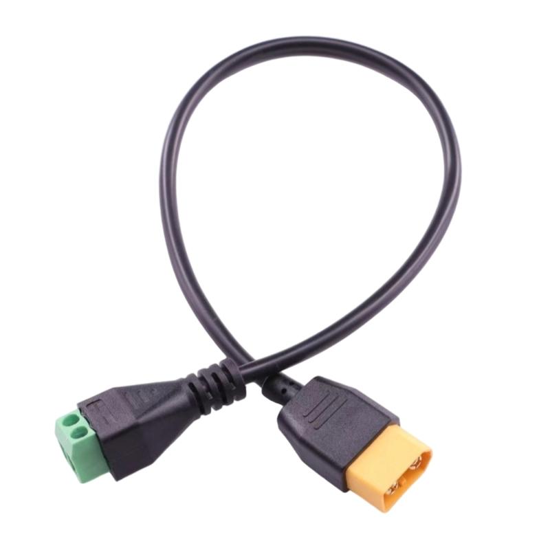 Upgraded Male 2 Pin Solderless Power Cable with Secure Screw Terminals for Powerful Toys and Solar Energy Systems