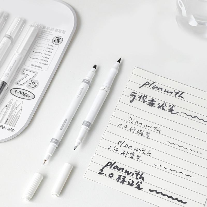 5Pcs Noise Free Retractable Gel Pen Fast Dry Ink Non Smudge Writing Pen Comfortable Handle For Students Professional