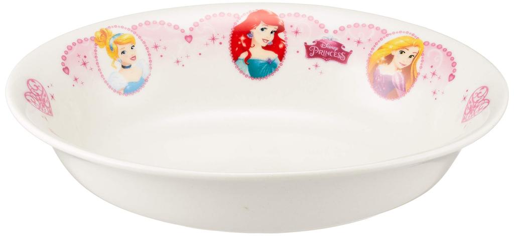 New Disney Princess Curry 114115 Plate, Children's Tableware, White, 18cm,