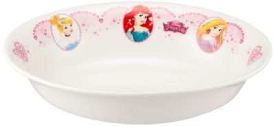 New Disney Princess Curry 114115 Plate, Children's Tableware, White, 18cm,