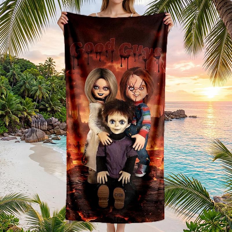 Large Beach Towel Quick Dry Absorbent Towel For Beach IndoorChild's Play Chucky Tiffany